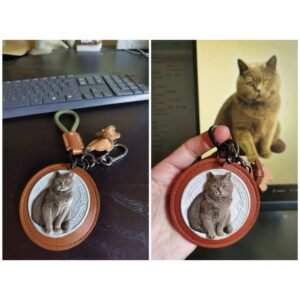 Custom pet figurine 12cm in hand-painted finish, personalized from your dog or cat photo — PODPAWS