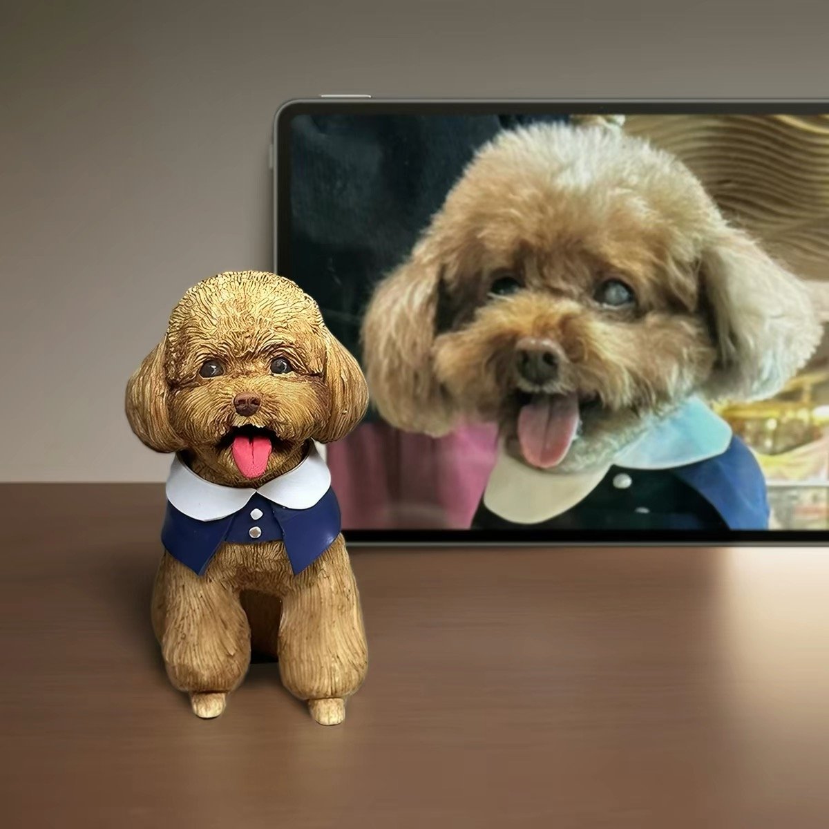 Custom pet figurine 12cm deluxe edition, personalized from your pet photo — PODPAWS