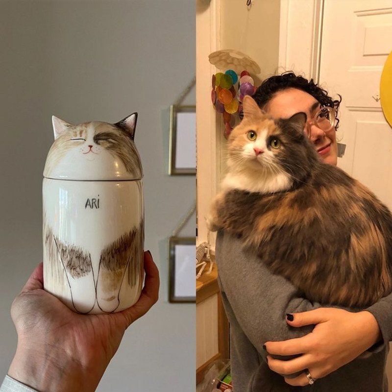 PODPAWS Custom Cat & Dog Ceramic Pet Urn – Airtight Moisture-Proof Memorial Keepsake - Image 13